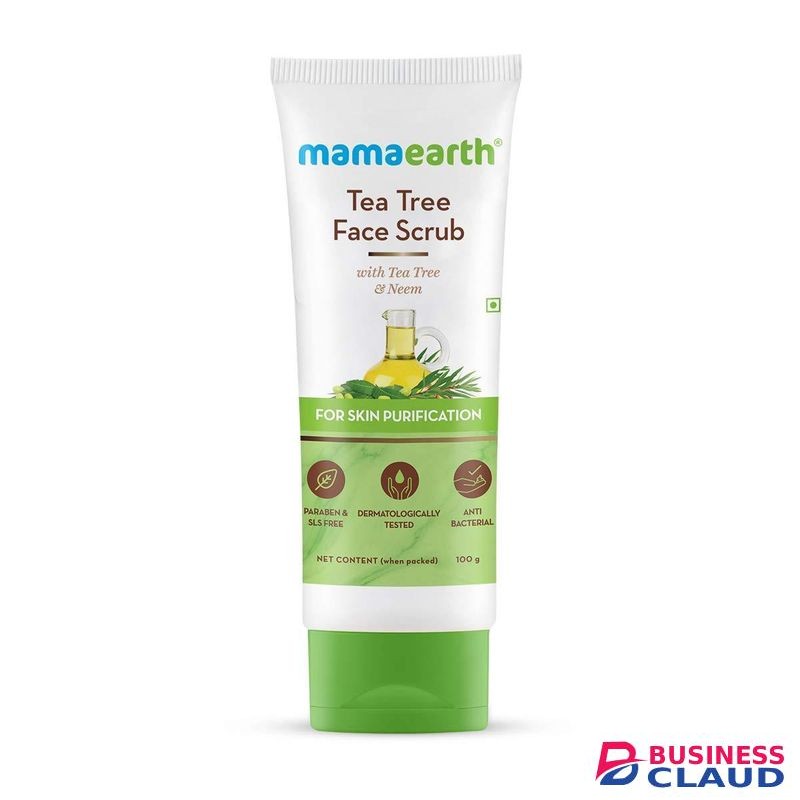 Mama Earth Tea Tree & Neem Face Scrub for Skin Purification