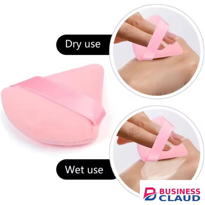 6 Pcs Triangle Powder Puff For Loose Powder Cosmetic Soft Plush Powder Puff Makeup Foundation Puff Makeup Tool