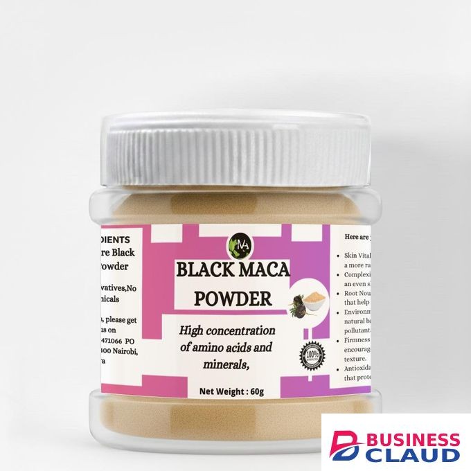 Black Maca Root Botanical Powder – Vitalizing Powder for Skin Tone and Scalp Energy
