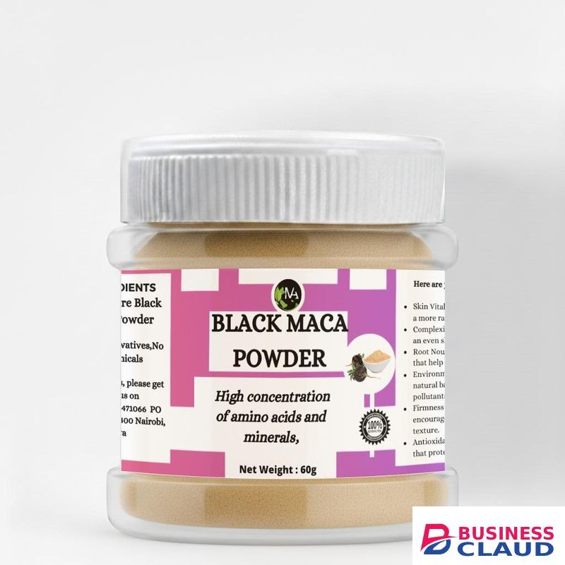 Black Maca Root Botanical Powder – Vitalizing Powder for Skin Tone and Scalp Energy