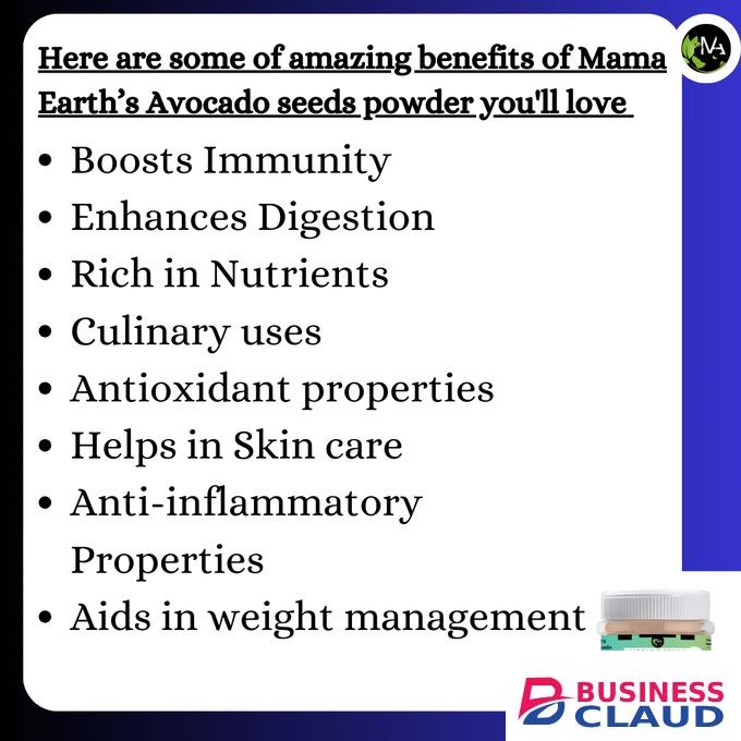 Mama Earth Avocado Seeds Powder- Boosts Immunity, Improves Digestion