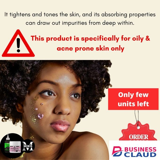 Mekis Sodium Bentonite Clay + Aloe Vera Juice Combo–For Oily,Acne Skin