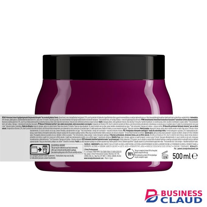 L'Oréal professionnel Paris Curl Expression Mask- Hair treatment designed for all hair types that provides intense hydration, pre-detangles, and boosts shine, 500ml