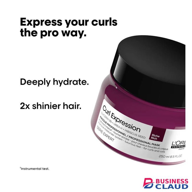 L'Oréal professionnel Paris Curl Expression Mask- Hair treatment designed for all hair types that provides intense hydration, pre-detangles, and boosts shine, 500ml