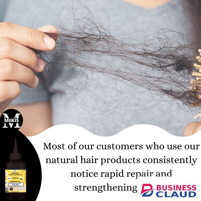 Mekis Jamaican Black Castor + Amla + Rosemary Oil–Promotes Hair Growth & Prevent Greying Of Hair