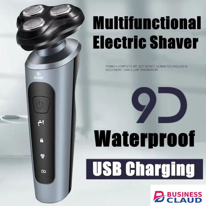 Electric Razor for Men, 4 In 1 Electric Shavers, Waterproof Wet/Dry Shaver for Men, Wireless Rechargeable Mens Shaver Electric Razor Grooming Kit