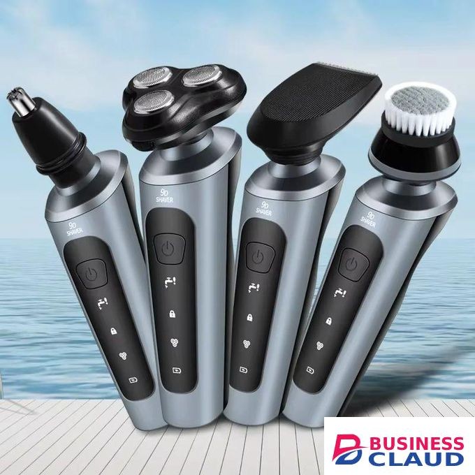 Electric Razor for Men, 4 In 1 Electric Shavers, Waterproof Wet/Dry Shaver for Men, Wireless Rechargeable Mens Shaver Electric Razor Grooming Kit