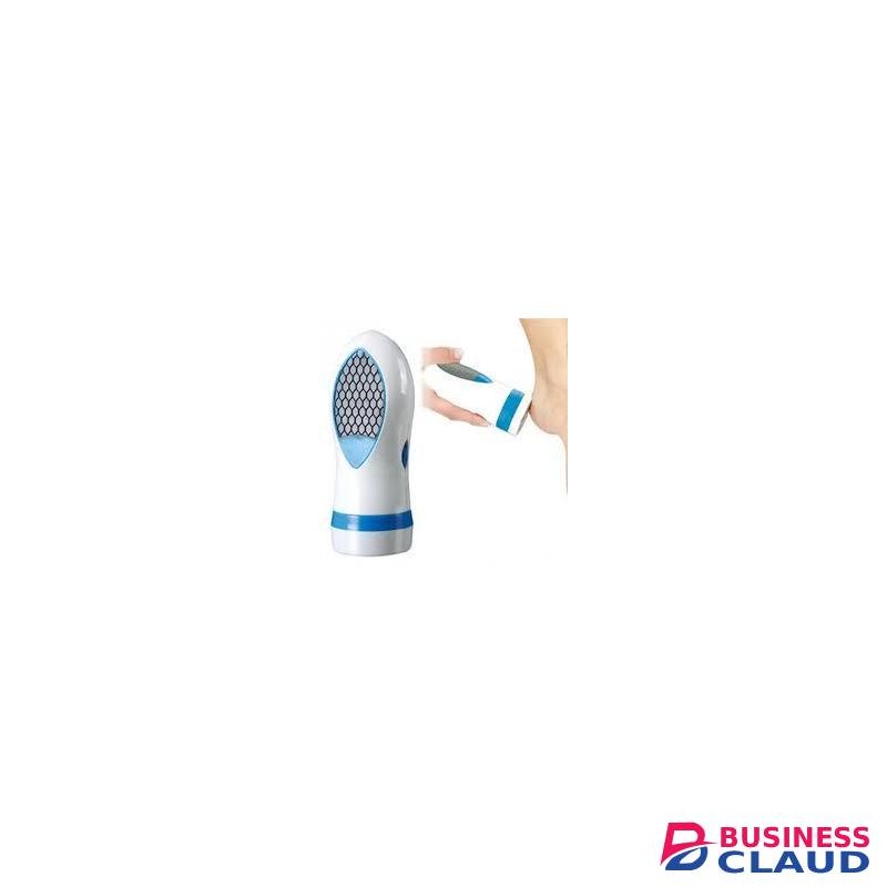 New Beauty Pedi Spin Electric Callus Remover & Foot Massager - Battery Powered Dead Skin Exfoliator with 3 Speeds & Replacement Heads for Smooth Feet