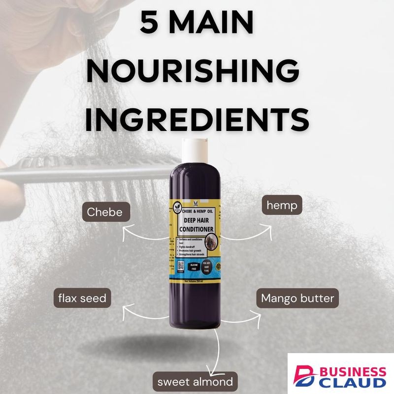 Mekis Chebe Conditioning Set (Leave-In + Rinse-Out) - Repairs damage makes detangling easier.