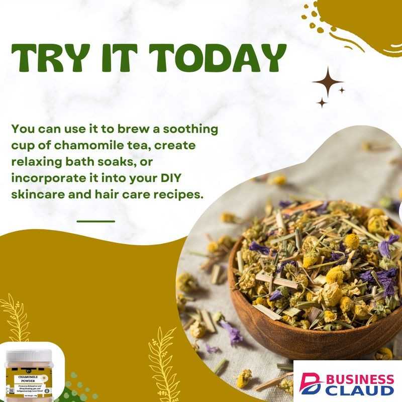 Mama Earth Chamomile Powder-Promotes Relaxation And Reduces Stress, Supports Restful Sleep And Fights Insomnia, Aids Digestion And Soothes The Stomach