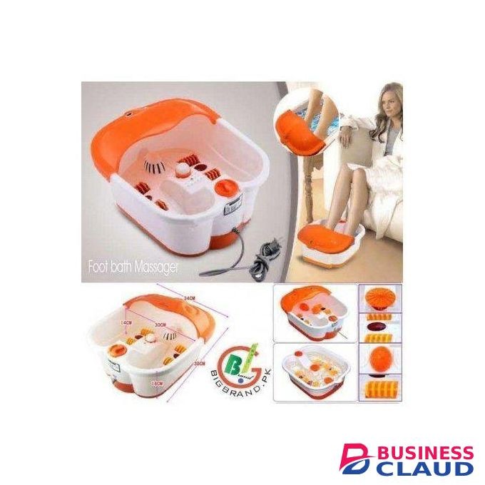 Electric Foot Bath Massager â€“ Heated Soak With Vibration & Bubble Massage