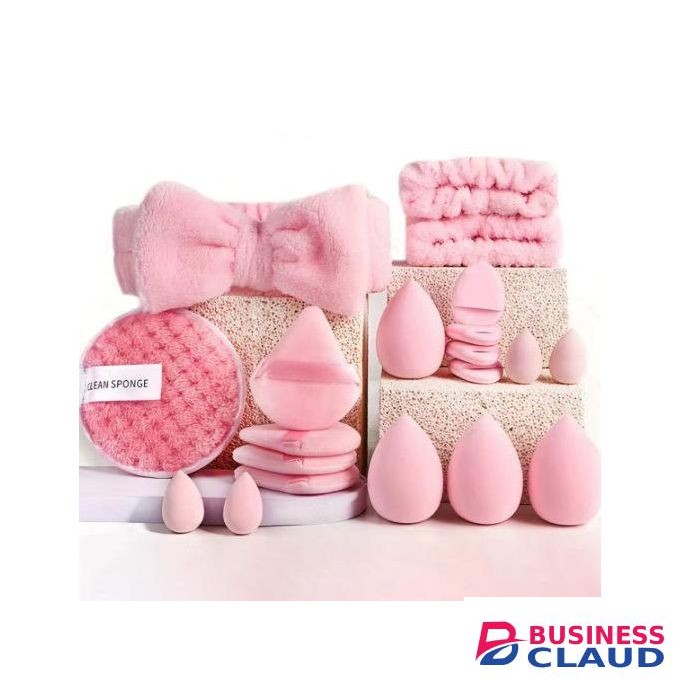 20pcs Beauty Egg Sponges Triangle Powder Finger Puff Set