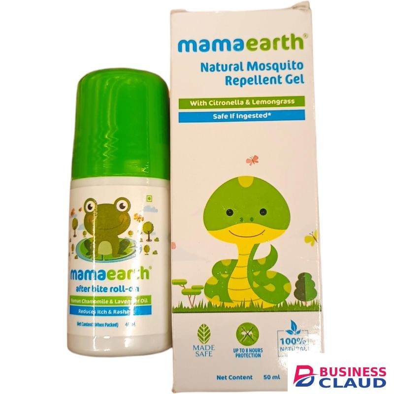 Mama Earth After Bite Roll-On + Mosquito Repellent Gel ITCH RASHES CHAMOMILE LAVENDER OIL CITRONELLA LEMONGRASS jm