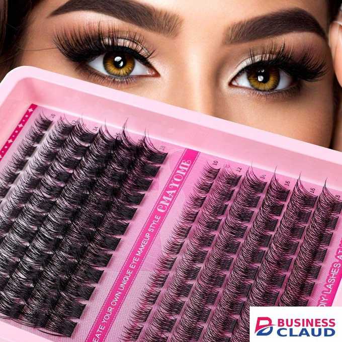 DIY C curved cluster Lash Cluster Segmented Single-bundle Wearing Eyelashes C curved single cluster false eyelashes extension set 10-18mm curling With Tools Tweezers Double Glue Makeup Remover