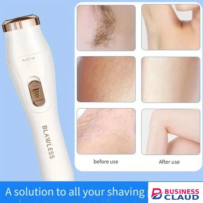 Women's 3-in-1 electric hair removal kit, USB rechargeable underarm shaver, full body e-pilator, facial trimmer and nose hair trimmer, multi-functional personal beauty device