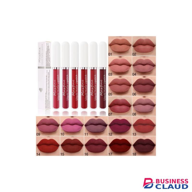 Maxfine Matte Liquid Lipstick Waterproof Lip Gloss Lasting Makeup-13