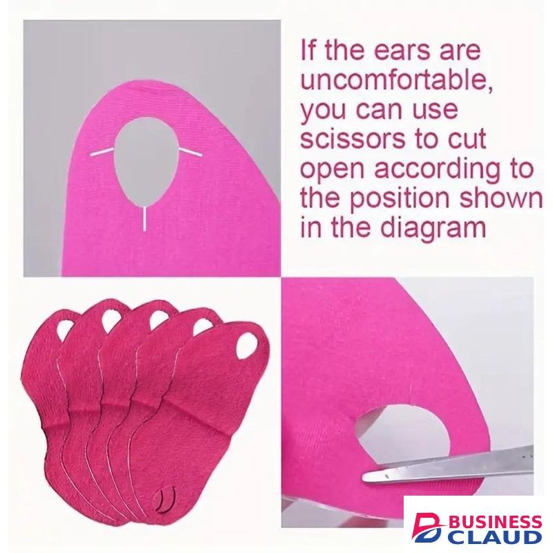 5-Pack V-Shaped Chin Lift Straps Set - Firming and Lifting Hydrogel Collagen Face Straps