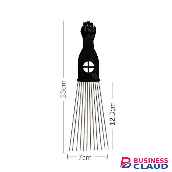 Black Metal Pick Comb Hair Combs Hair Comb For Hairdressing Styling Tool 4 Style