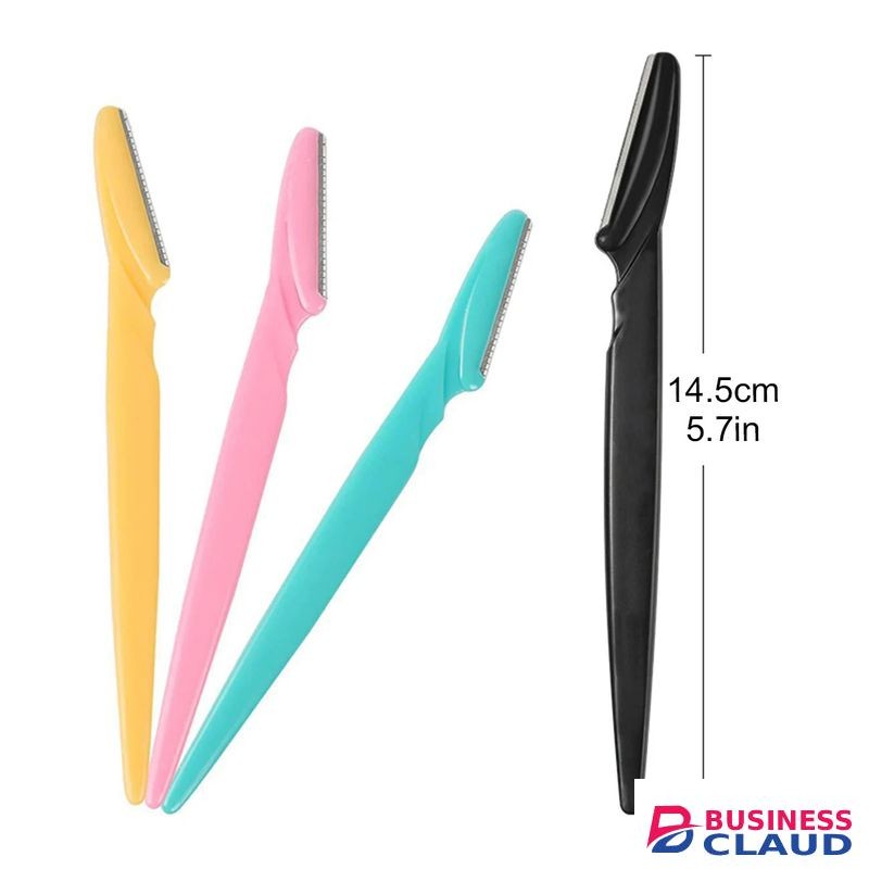 12 Pcs Mix Color Eyebrow Razor Women Face And Body Safe Trimmer Hair Shaver Eye Brow Remover