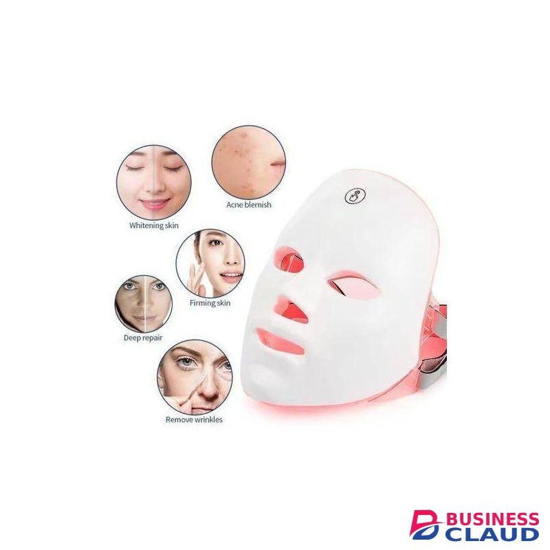 Wireless 7-Color LED Facial Mask – Red Light Therapy Photon Beauty Device