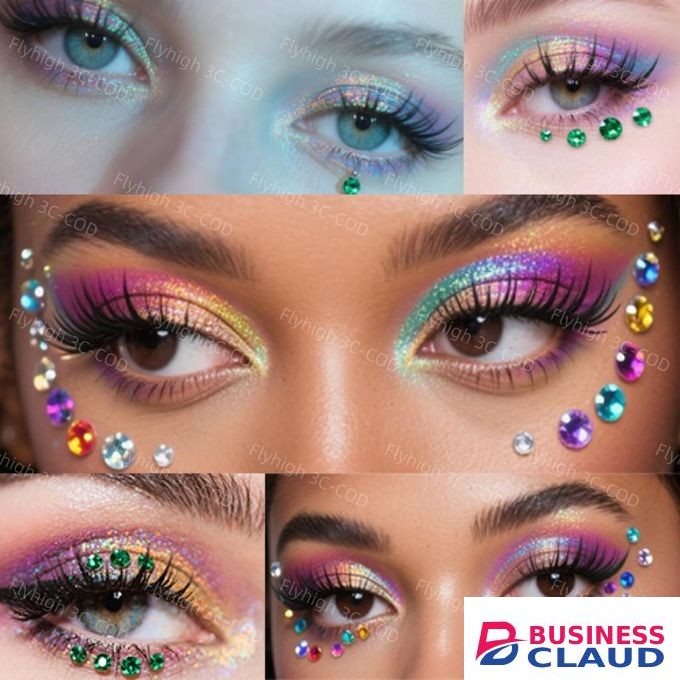 Diamond Beauty Makeup Eyes Gloss Stickers(Mist)