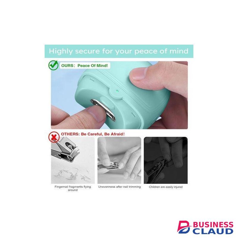 Automatic Nail Clipper, Electric Safety Nail Clipper With LED Light(Green)