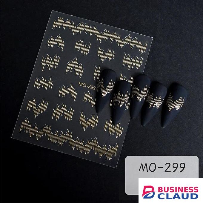 3pcs High Gloss Reflective Nail Stickers 3D Sparkling Nail Art Decals Dark Flashy Effect Aurora Nail Decorations French Manicure