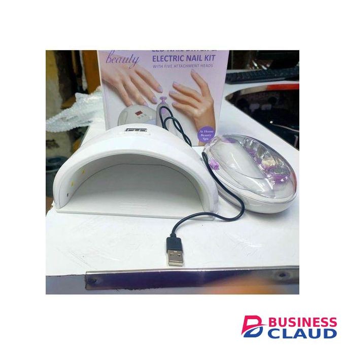 2in1 USB LED Nail Dryer + Electric Nail Kit for Pedicure and Manicure