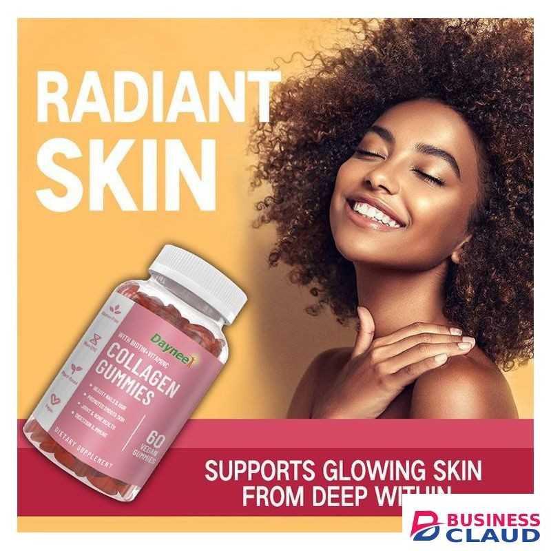 Daynee Collagen Gummies With Biotin And Vitamin C Beauty Nails Hair Smooth Skin Joint Bone Health