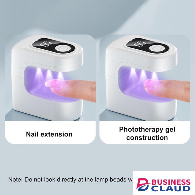 Mini Handheld Nail Beauty Lamp - Wireless Gel Polishing Lamp with Digital Display, USB Rechargeable, Compact and Portable Design, Suitable for Manicures and Pedicures