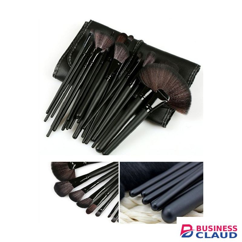 Fashion 24 Pcs Naked Professional Makeup Brush Set Tools Kit Spray Holder