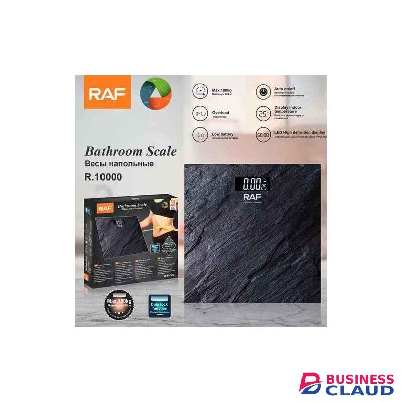 RAF Digital Personal Body Weighing Scale, Strong & Best Tempered Glass Bathroom Scales & Weight Machine for Home with Batteries Included