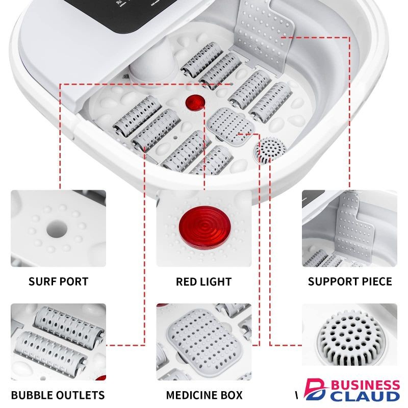 PORTABLE FOLDING ELECTRIC FOOT BATH MASSAGER