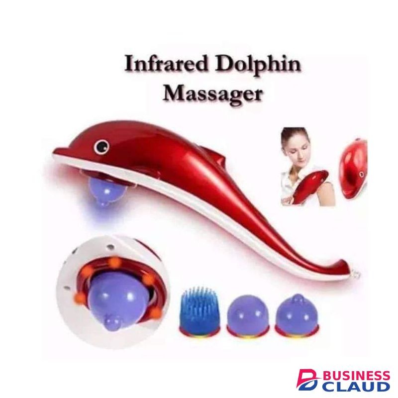 Dolphin High Quality Dolphine Handheld Massager With Vibration, Magnetic, Far Infrared Therapy To Aid In Pain And Stress Relief