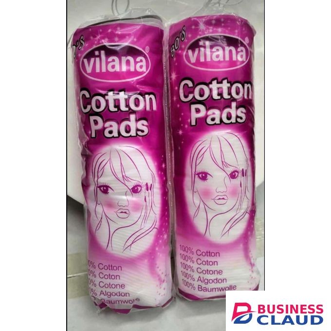 Vilana ForPro Professional Collection Premium Cotton Rounds, 100% Cotton, Non-Tearing, Lint-Free, for Cosmetic, Nail, and Personal Use, 2.25"