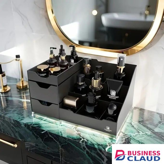 Desktop Cosmetic and Cologne Organizer