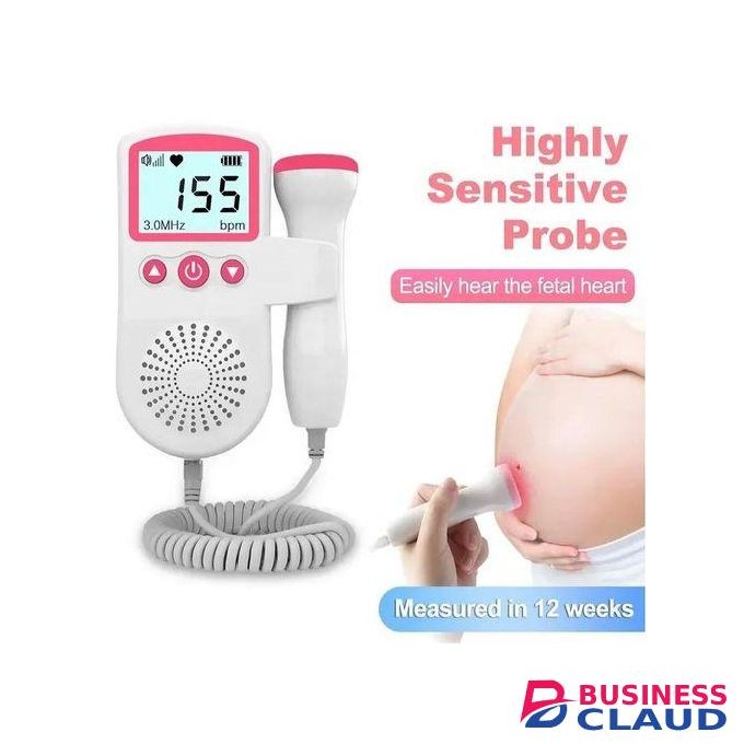Doppler fetal portable pregnancy baby heart rate monitor