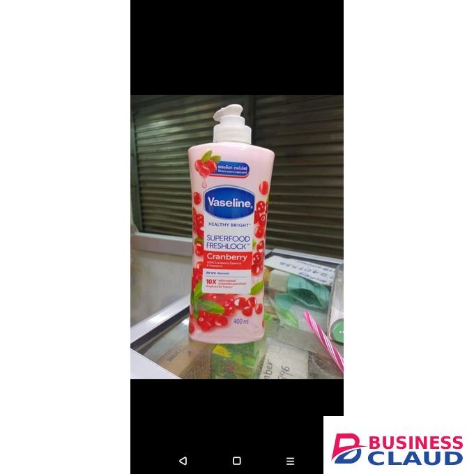 Vaseline Super Food Freshlock Cranberry Lotion