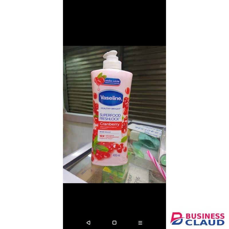 Vaseline Super Food Freshlock Cranberry Lotion