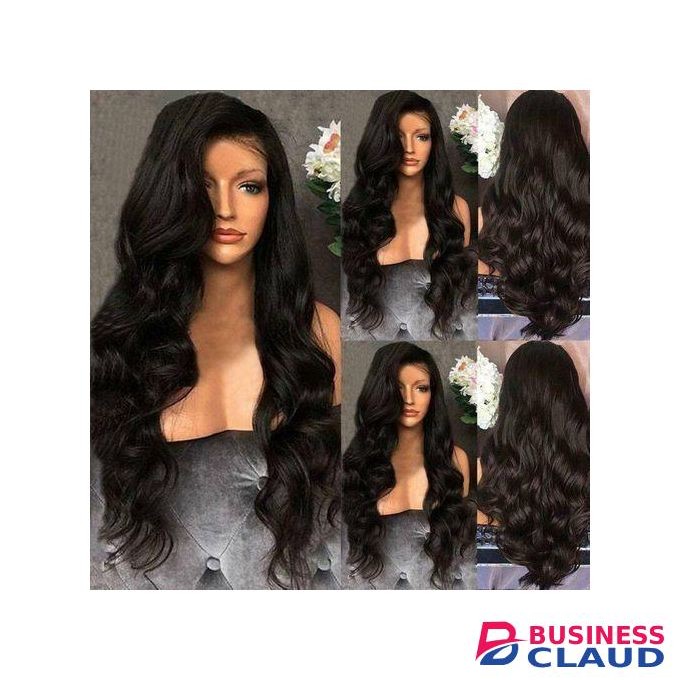 Women's Remy H uman H air Lace Front Wigs Full Wave Brazilian Wig
