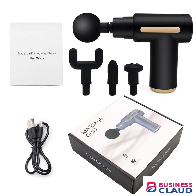 Massage gun - 6 speed, 4 head options, Rechargeable