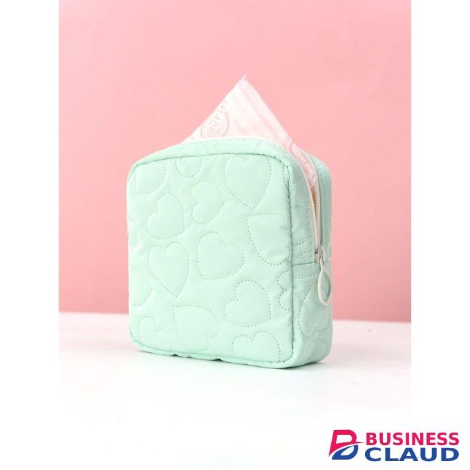 New Candy Color Square Glossy Cosmetic Bag Makeup Bag Pouch Portable PU Waterproof Storage Bag Women Sanitary Napkin Organizer, Cute Travel Makeup Pouch with Zipper, Waterproof PU Cosmetic Storage for Daily Essentials and Sanitary Items