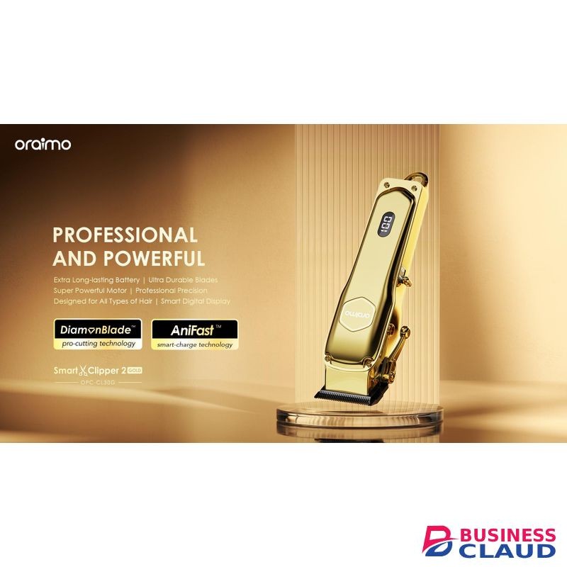 Oraimo CORDLESS SMART CLIPPER 2 GOLD HAIR CLIPPER