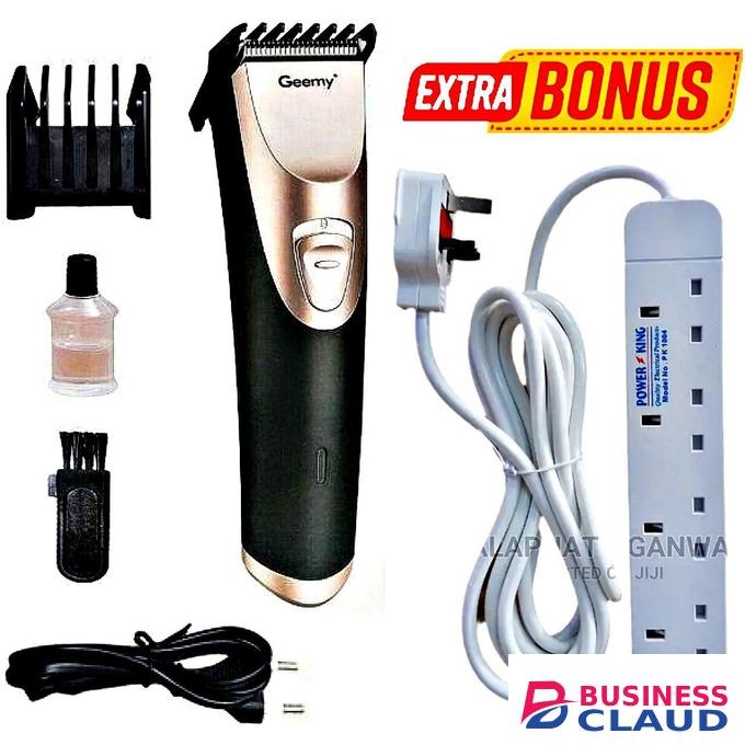 Geemy Rechargeable Personal Shaving Machine // Power King Extension Cable