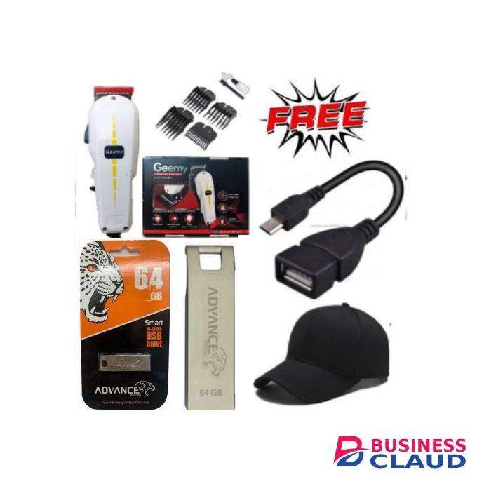 Geemy Professional Hair Shaving Machine-Kinyozi 64GBFlash + GIFTS