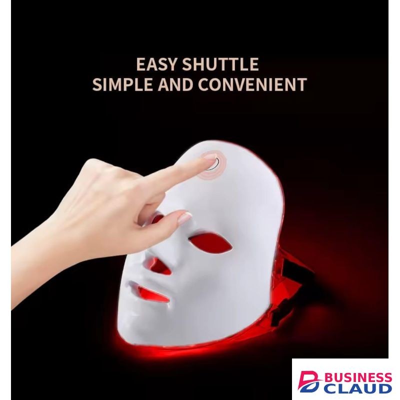 Wireless 7-Color LED Facial Mask – Red Light Therapy Beauty Mask for Anti-Aging, Anti-Acne & Skin Rejuvenation