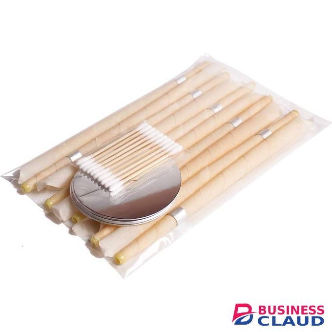 10 pcs Ear Wax Candle, Ear Wax Organic Ear Candle, Natural Beeswax Candle Cone Therapeutic Reduces Tinnitus and Eliminates Health Ear Care Treatment