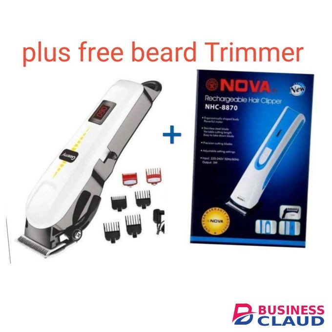 Geemy Professional Cordless Shaving Machine PLUS NOVA BEARD TRIMME