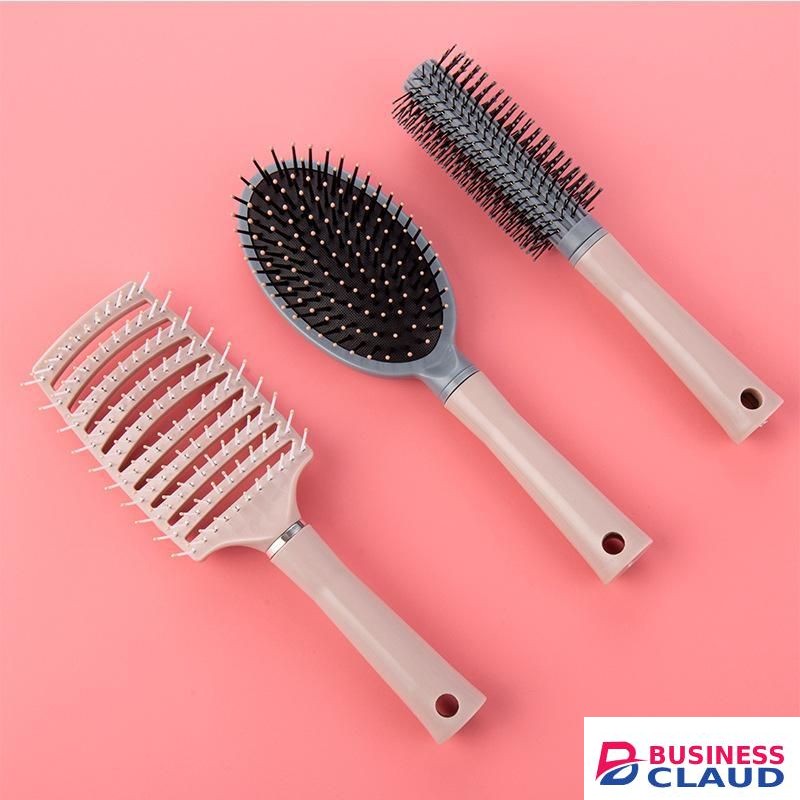 New Airbag Pork Rib Comb Air Cushion Massage Board Comb Pork Rib Curling Comb Anti static Big Bend Comb 3-Piece Set, Female