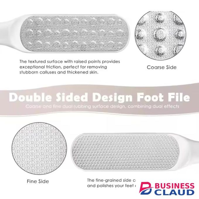 1pcs Double Side Foot File Heel Grater Hard Stainless Steel Foot Pedicure Tools